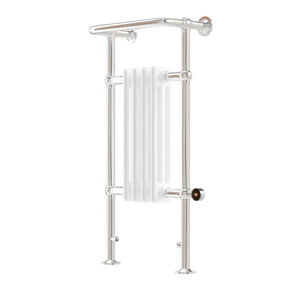 Ecostrad Allerton TriQ WiFi Traditional Electric Towel Rail - Chrome 300w (952 x 479mm)