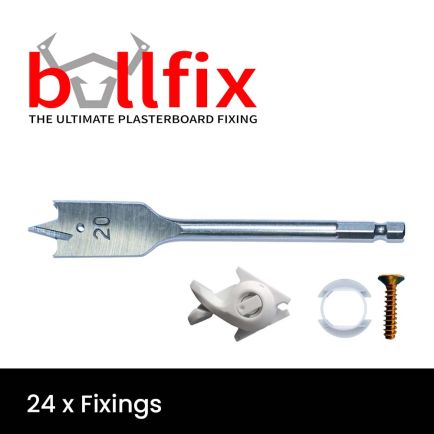 Bullfix Universal Plasterboard Fixings - Pro Pack (24) 