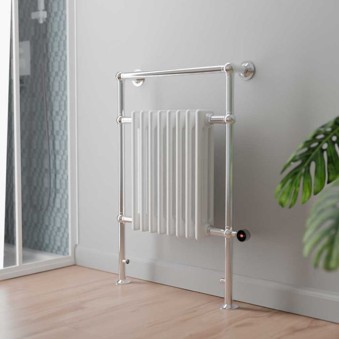 Ecostrad Allerton TriQ WiFi Traditional Electric Flat Top Towel Rail
