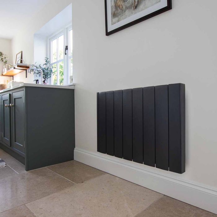 Ecostrad iQ Ceramic WiFi Controlled Electric Radiators - Black