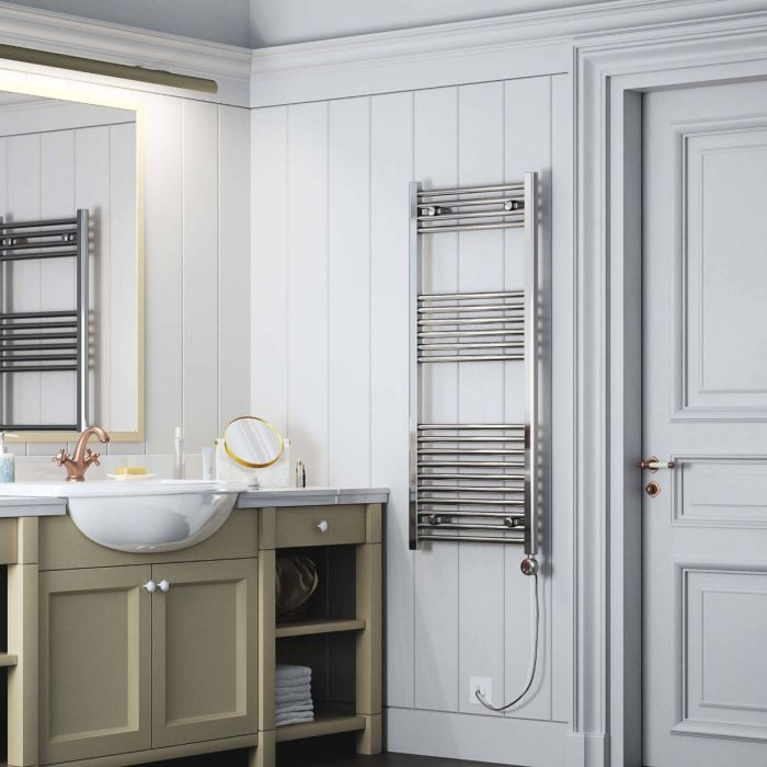 Terma Leo MEG Thermostatic Electric Towel Rail - Chrome
