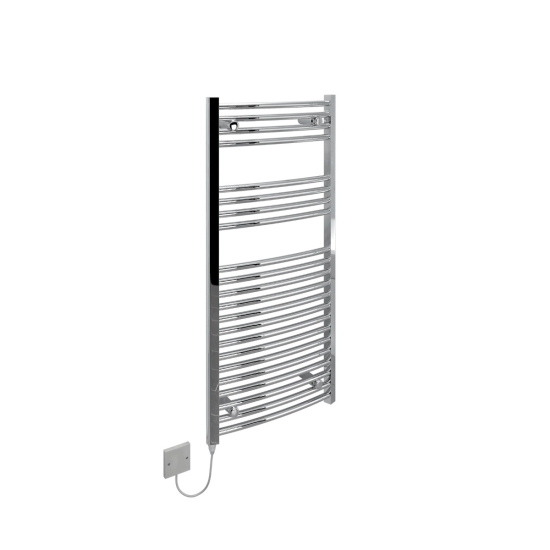 Ecostrad Fina-E Electric Towel Rail - Curved Chrome 250w (B-Grade) photo
