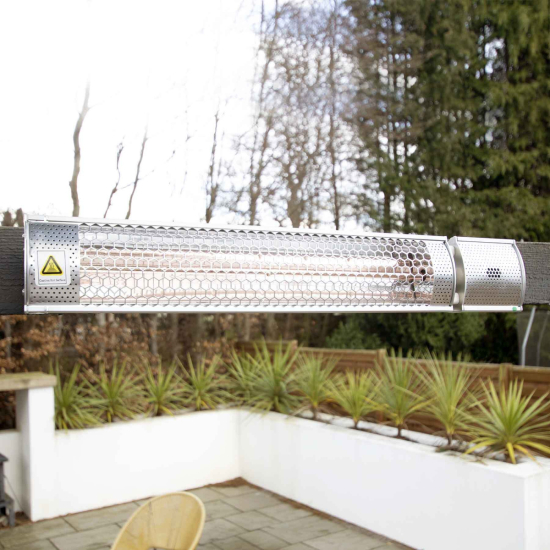 Ecostrad Sunglo Infrared Patio Heater Electric Radiators Direct - 2kw Electric Quartz Infrared Patio Heater