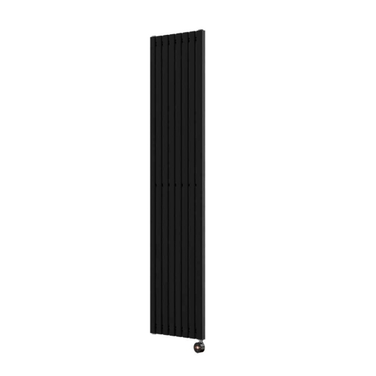 Ecostrad Adesso TriQ WiFi Vertical Designer Electric Radiator - Black 1000w (390 x 1600mm) photo