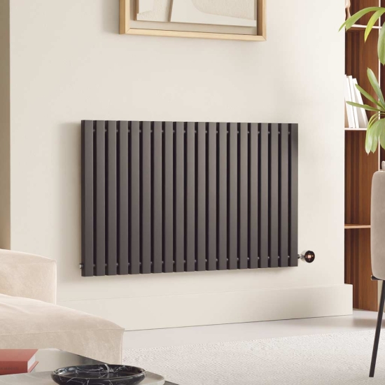 Ecostrad Adesso TriQ WiFi Designer Electric Radiators - Black photo