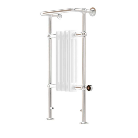 Ecostrad Allerton TriQ WiFi Traditional Electric Towel Rail - Chrome 300w (952 x 479mm) photo