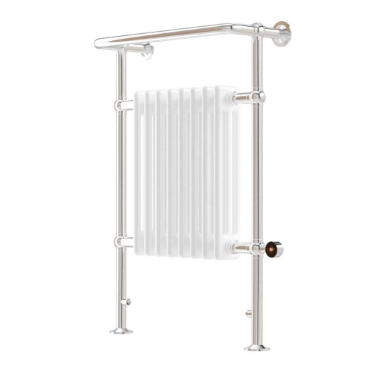 Ecostrad Allerton TriQ WiFi Traditional Electric Towel Rail - Chrome 600w (952 x 659mm) photo