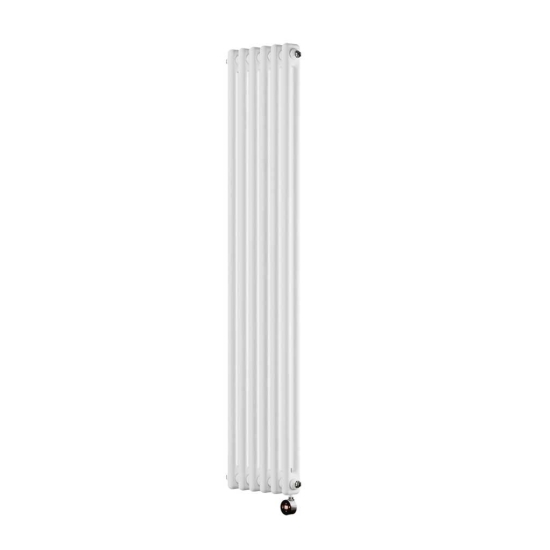 Ecostrad Allerton TriQ WiFi Vertical Double Column Electric Radiator - White 1000w (290 x 1500mm) photo