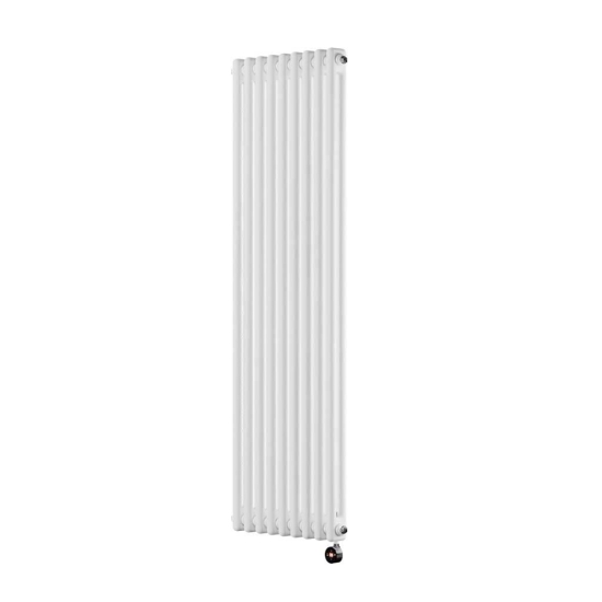 Ecostrad Allerton TriQ WiFi Vertical Double Column Electric Radiator - White 1200w (380 x 1500mm) photo