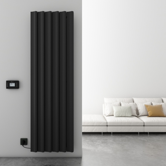 Carisa Boreas S Vertical Electric Radiator - Black photo