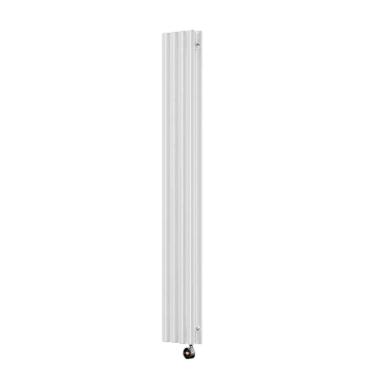 Ecostrad Allora TriQ WiFi Vertical Designer Electric Radiator - White Double Panel 1200w (236 x 1600mm) photo