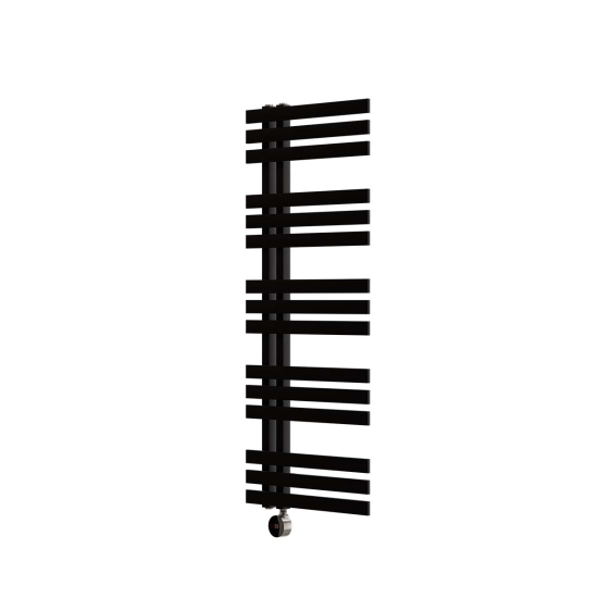Ecostrad Scena TriQ WiFi Electric Towel Rail - Black 600w (500 x 1200mm) photo