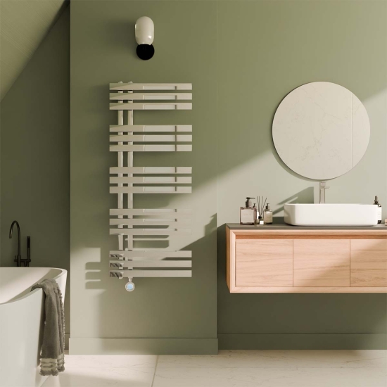 Ecostrad Scena Velto Thermostatic Electric Towel Rail - Chrome photo
