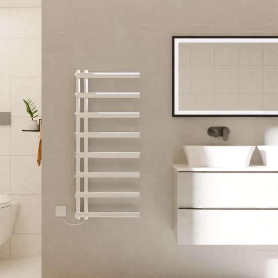Ecostrad Vanto Electric Towel Rail - Chrome photo