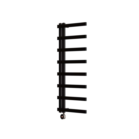 Ecostrad Vanto TriQ WiFi Electric Towel Rail - Black 600w (500 x 1150mm) photo