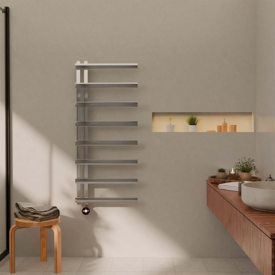 Ecostrad Vanto TriQ WiFi Electric Towel Rail - Chrome photo