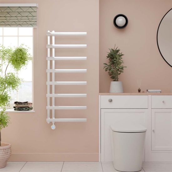 Ecostrad Vanto Velto Thermostatic Electric Towel Rail - Chrome photo