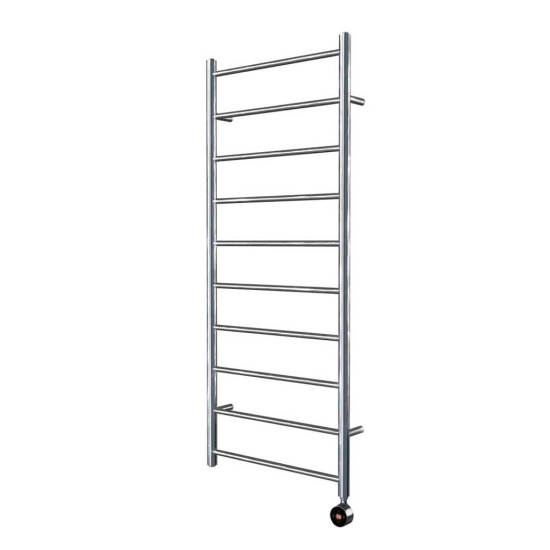 Ecostrad Round Jet TriQ WiFi Electric Towel Rail - Chrome - 300w (500 x 1200mm) photo
