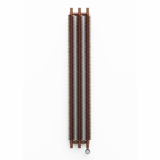 Terma Ribbon V E Vertical Designer Electric Radiator - Copper 600w photo