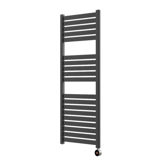 Ecostrad Scala TriQ WiFi Electric Towel Rail - Anthracite 600w (500 x 1200mm) photo