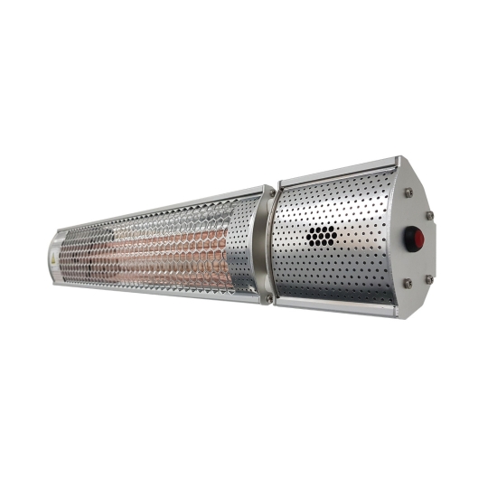 Ecostrad Sunglo Infrared Patio Heater - Silver 2kW with Remote (B-Grade) photo