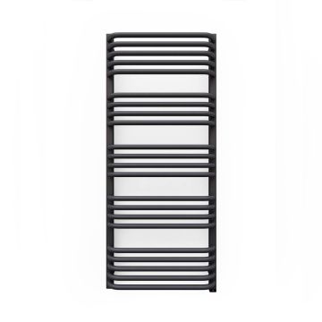 Terma Alex ONE Designer Electric Towel Rail - Grey 600w (500 x 1140mm)
