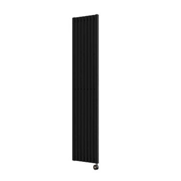 Ecostrad Adesso TriQ WiFi Vertical Designer Electric Radiator - Black 1000w (390 x 1600mm)