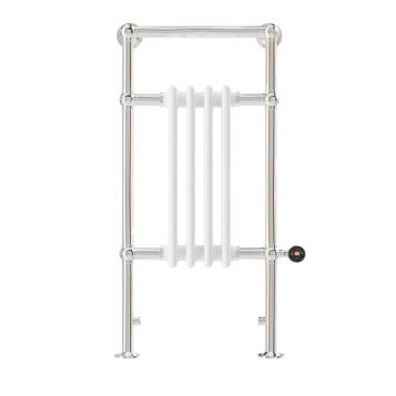 Ecostrad Allerton TriQ WiFi Traditional Electric Flat Top Towel Rail - Chrome 300w (952 x 479mm)