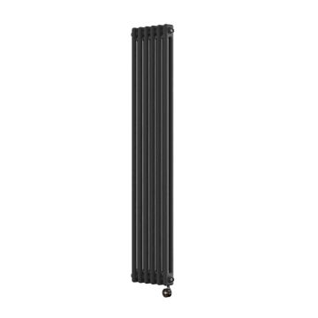 Ecostrad Allerton TriQ WiFi Vertical Double Column Electric Radiator - Anthracite 1000w (290 x 1500mm)
