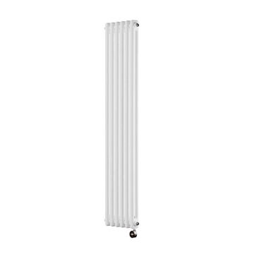Ecostrad Allerton TriQ WiFi Vertical Double Column Electric Radiator - White 1000w (290 x 1500mm)