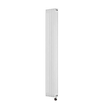 Ecostrad Allerton TriQ WiFi Vertical Triple Column Electric Radiator - White 1200w (290 x 1800mm)