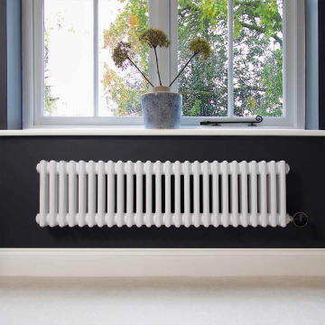 Ecostrad Allerton iQ WiFi Low Triple Column Electric Radiator - White