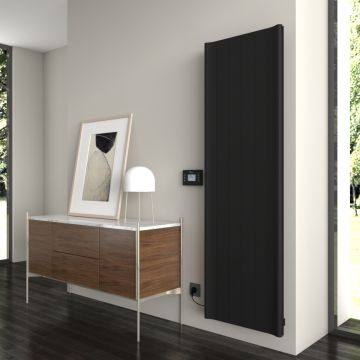 Carisa Boreas B Vertical Electric Radiator - Black 3000w (1800 x 555mm)