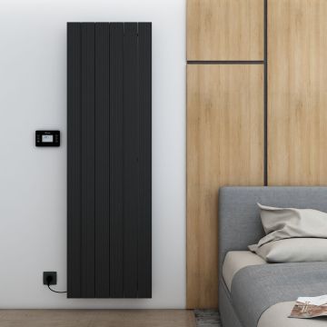 Carisa Boreas M Vertical Electric Radiator - Black 3000w (1800 x 555mm)