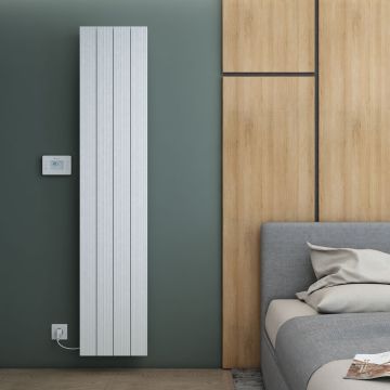 Carisa Boreas M Vertical Electric Radiator - White 2000w (1800 x 369mm)