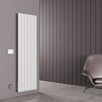 Carisa Boreas N Vertical Electric Radiator - White 3000w (1800 x 555mm)