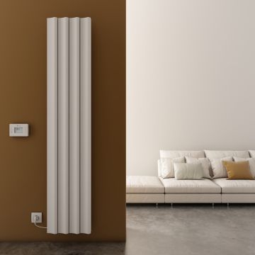 Carisa Boreas S Vertical Electric Radiator - White 2000w (1800 x 369mm)