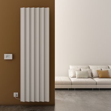 Carisa Boreas S Vertical Electric Radiator - White 3000w (1800 x 555mm)