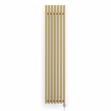 Terma Rolo E Vertical Designer Electric Radiator - Brass 800w (370 x 1800mm)