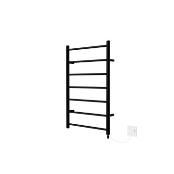 Ecostrad Round Jet Electric Towel Rail - Black 300w (500 x 800mm)