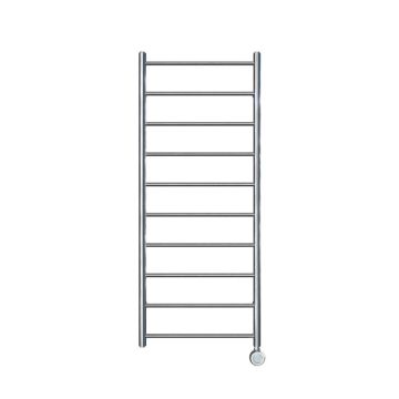 Ecostrad Round Jet Velto Thermostatic Electric Towel Rail - Chrome - 300w (500 x 1200mm)