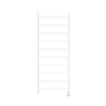 Ecostrad Round Jet Velto Thermostatic Electric Towel Rail - White 400w (500 x 1200mm)
