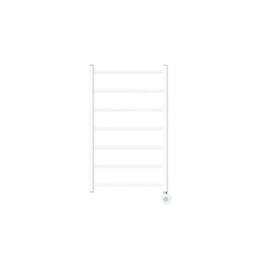 Ecostrad Round Jet Velto Thermostatic Electric Towel Rail - White 300w (500 x 800mm)