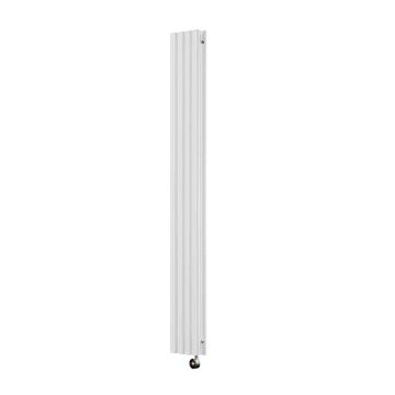 Ecostrad Allora TriQ WiFi Vertical Designer Electric Radiator - White Double Panel 1200w (236 x 1780mm)