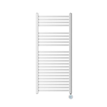 Ecostrad Fina-E Velto Thermostatic Electric Towel Rail - White 300w (500 x 1100mm)