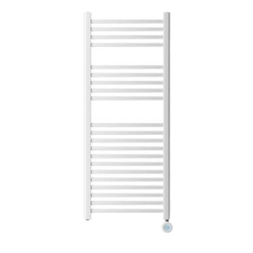 Ecostrad Fina-E Velto Thermostatic Electric Towel Rail - White 400w (500 x 1200mm)