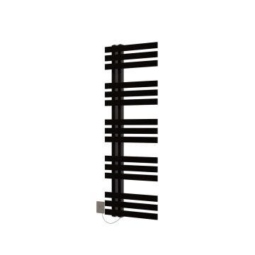 Ecostrad Scena Electric Towel Rail - Black 600w (500 x 1200mm)