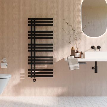 Ecostrad Scena TriQ WiFi Electric Towel Rail - Black