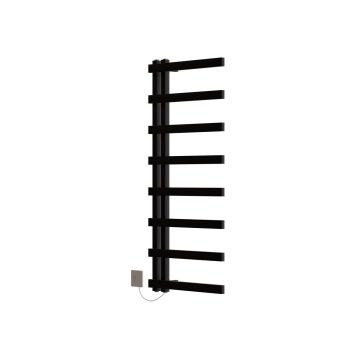 Ecostrad Vanto Electric Towel Rail - Black 600w (500 x 1150mm)