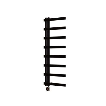 Ecostrad Vanto TriQ WiFi Electric Towel Rail - Black 600w (500 x 1150mm)